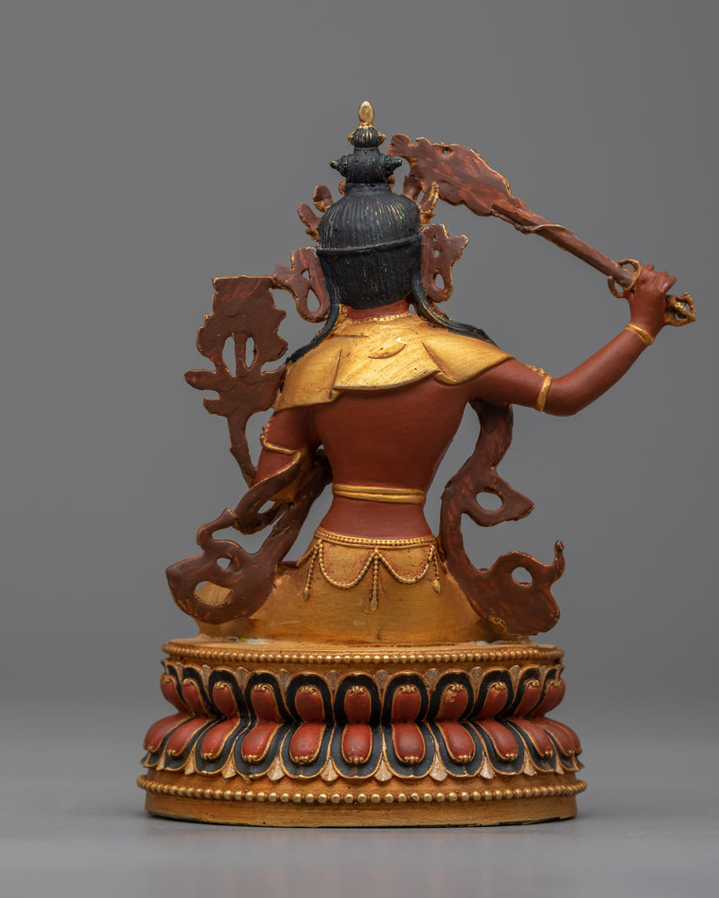 The Mini Manjushri Statue | A Radiant Beacon of Wisdom and Enlightenment