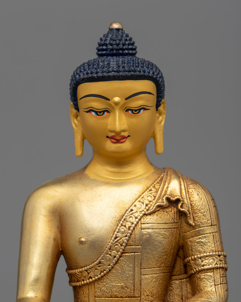 Golden Buddha Statue "Shakyamuni Buddha" | Immerse in Divine Tranquility