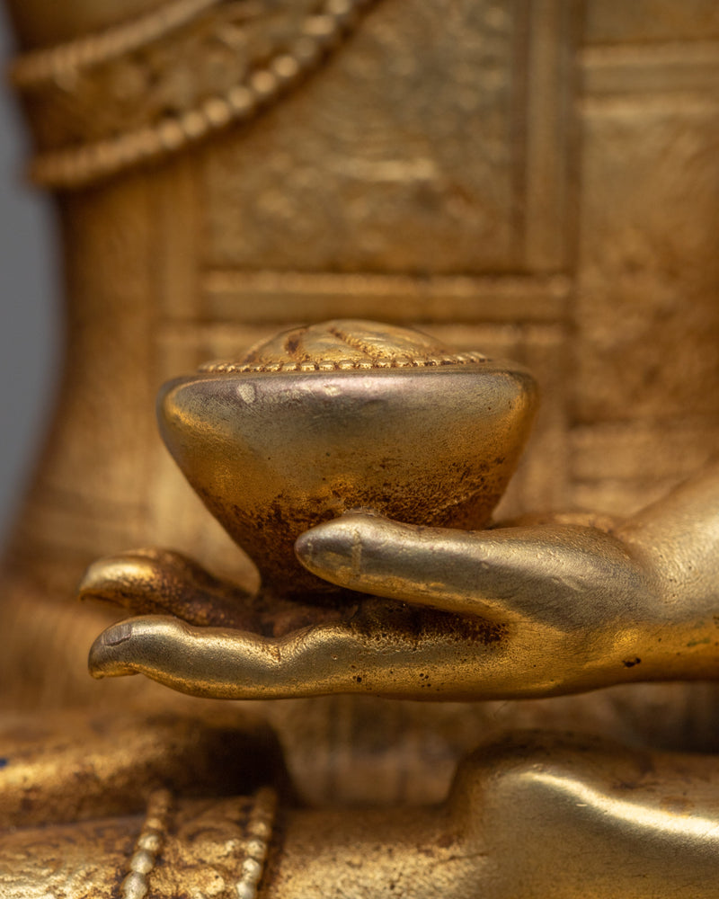 Golden Buddha Statue "Shakyamuni Buddha" | Immerse in Divine Tranquility