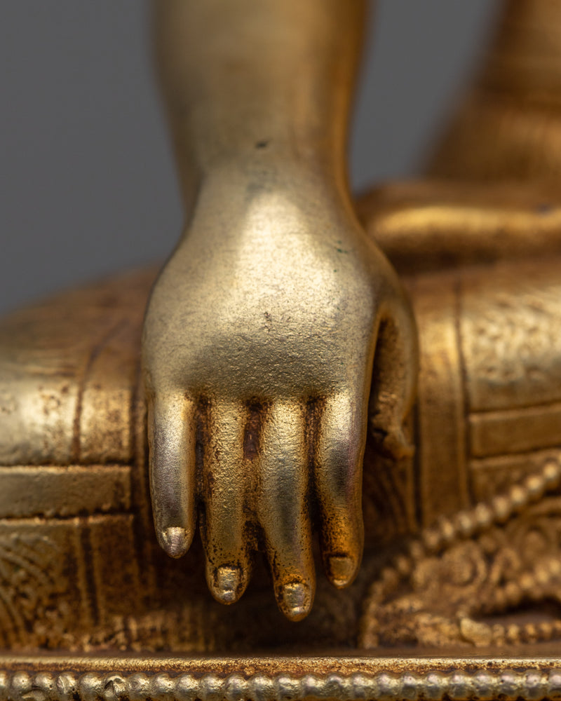 Golden Buddha Statue "Shakyamuni Buddha" | Immerse in Divine Tranquility