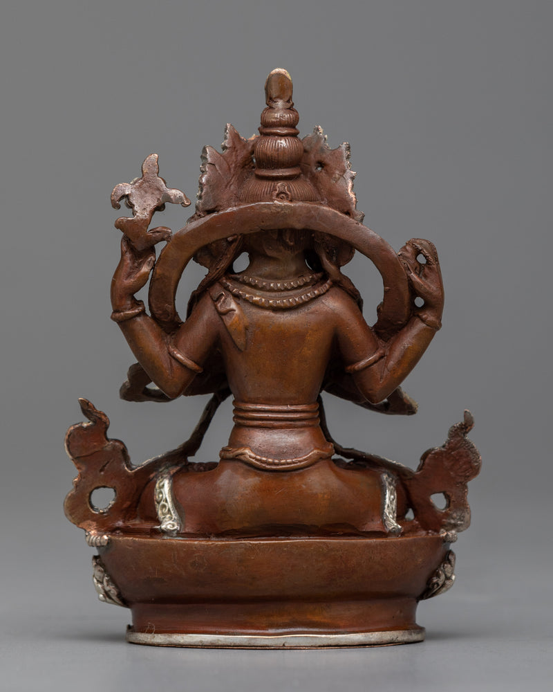 4 Arm Chenrezig Practice Statue | Welcome Unending Compassion