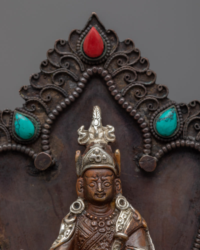 Guru Rinpoche Buddha Mini Statue | Machine Made Buddhist Sculpture