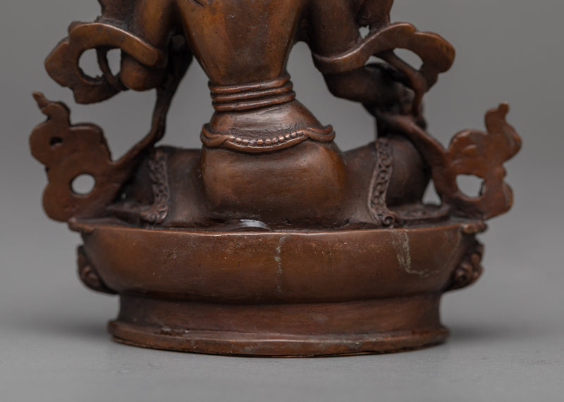 Embrace Peace with Our Small Green Tara Statue | Machine Made Statuettes