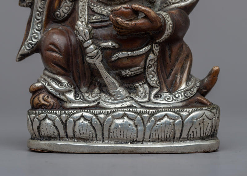 Welcome Protection with Our Mini Mahakala Bernagchen Copper Statue | Machine Molded Statuette