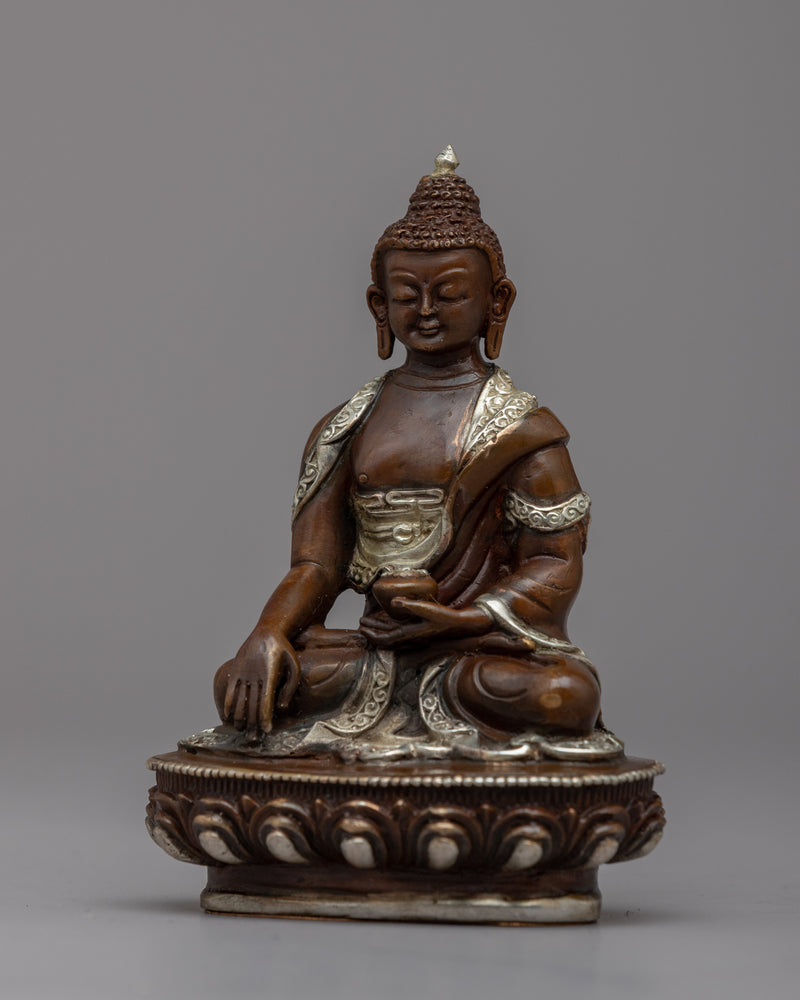 Invoke Peace with Our Portable Shakyamuni Buddha Copper Statue | Machine Made Figurine