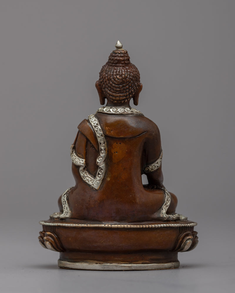 Invoke Peace with Our Portable Shakyamuni Buddha Copper Statue | Machine Made Figurine