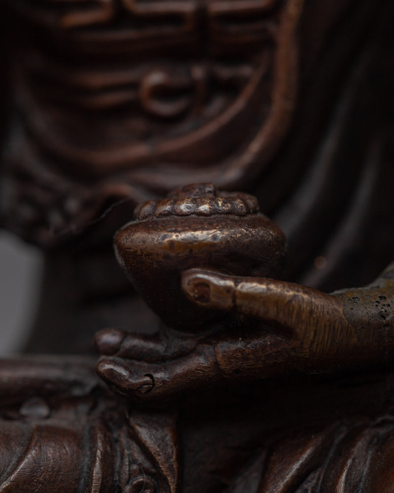 Tiny Buddha Shakyamuni Copper Statue | Experience Serenity with our Statuette