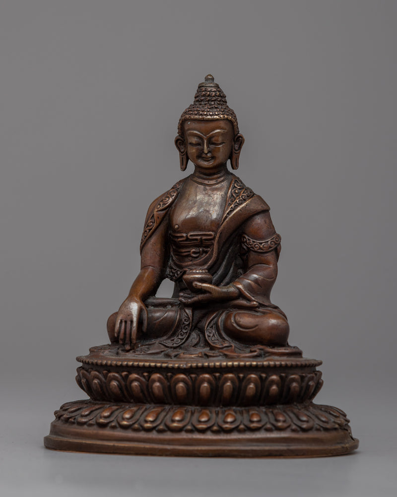 Tiny Buddha Shakyamuni Copper Statue | Experience Serenity with our Statuette