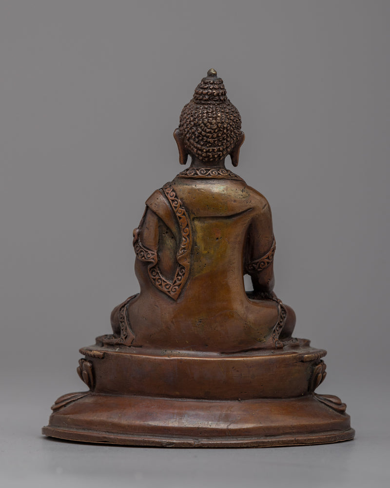 Tiny Buddha Shakyamuni Copper Statue | Experience Serenity with our Statuette