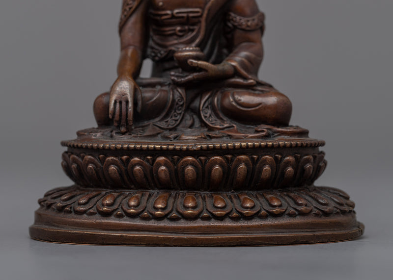 Tiny Buddha Shakyamuni Copper Statue | Experience Serenity with our Statuette