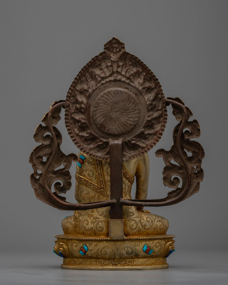 Shakyamuni Buddha Religion Statue | Embrace Serenity with our Golden Sculpture