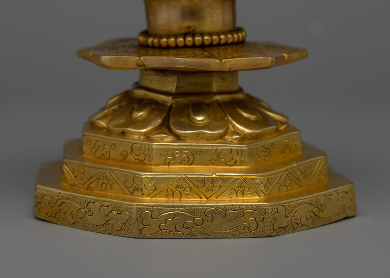 Immerse in Tranquility with Tathagata Statue | Shakyamuni Buddha on Lotus Sculpture