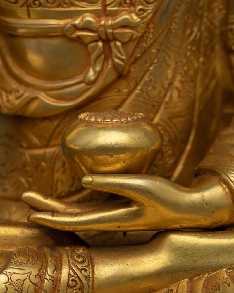 Our Gold Gilded Bhagavan Shakyamuni Buddha Statue | Experience Serenity and Enlightenment