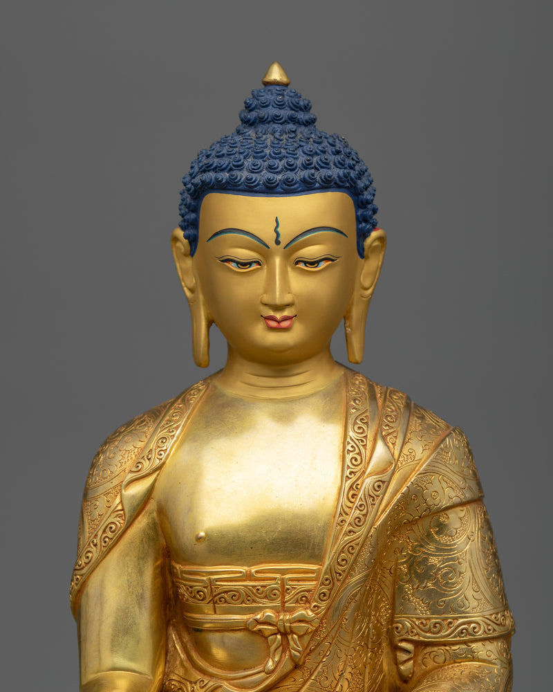 Our Gold Gilded Bhagavan Shakyamuni Buddha Statue | Experience Serenity and Enlightenment