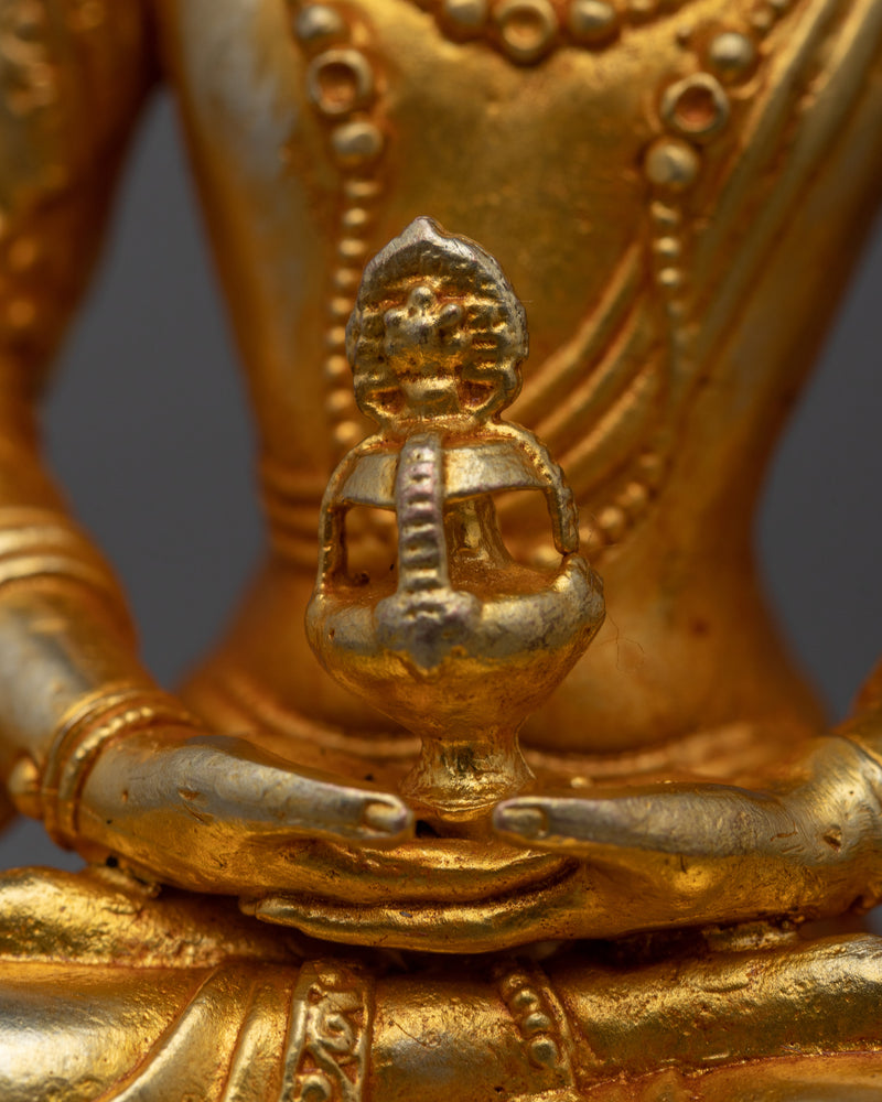 Embrace the Divine Blessings of Amitayu | A Sacred Buddhist Copper Statue