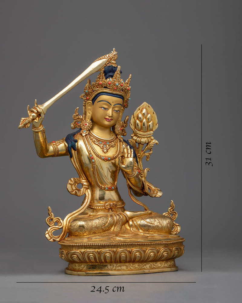 Buddhist Manjushri Statue | Embodying the Enlightened Mind of the Bodhisattva