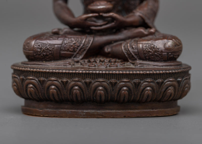 Small Amitabha Buddha Statue | Compact Tranquility Statuette