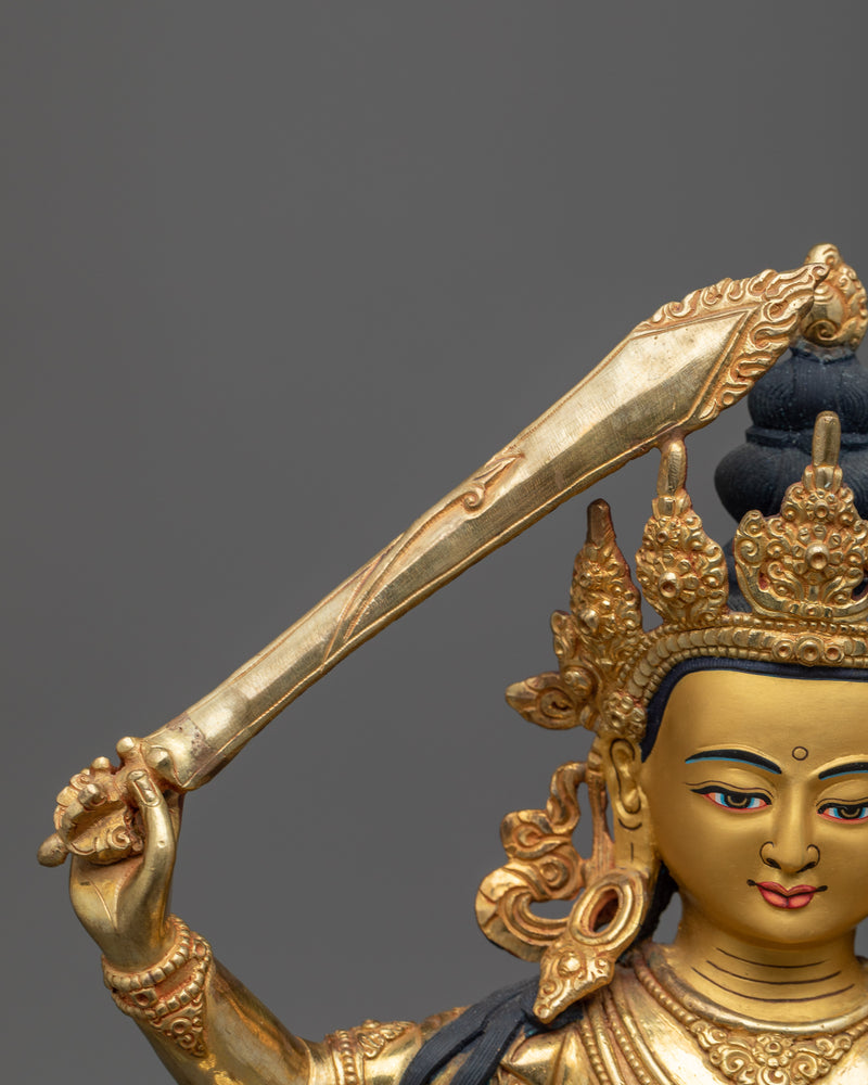 Sacred Sculpture for Manjushri's Blessing | Wisdom and Insight Embodied "Manjushree"