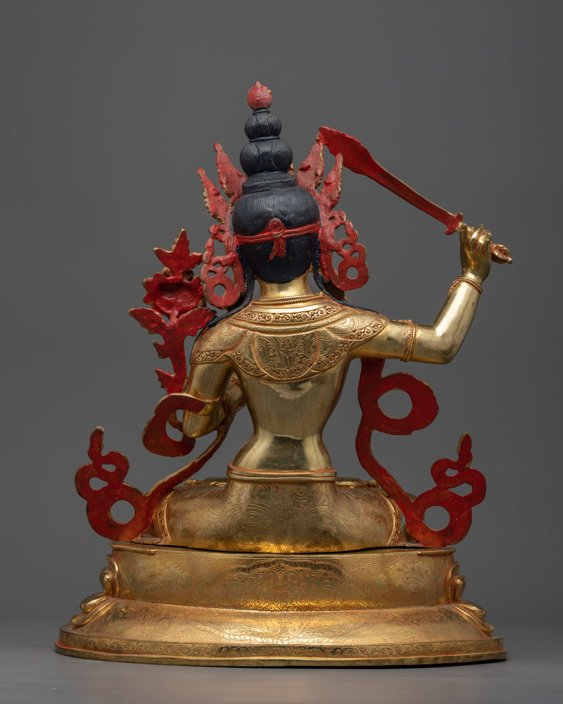 Bodhisattva of Wisdom Manjushri Statue | Enlightening Presence of Wisdom Deity