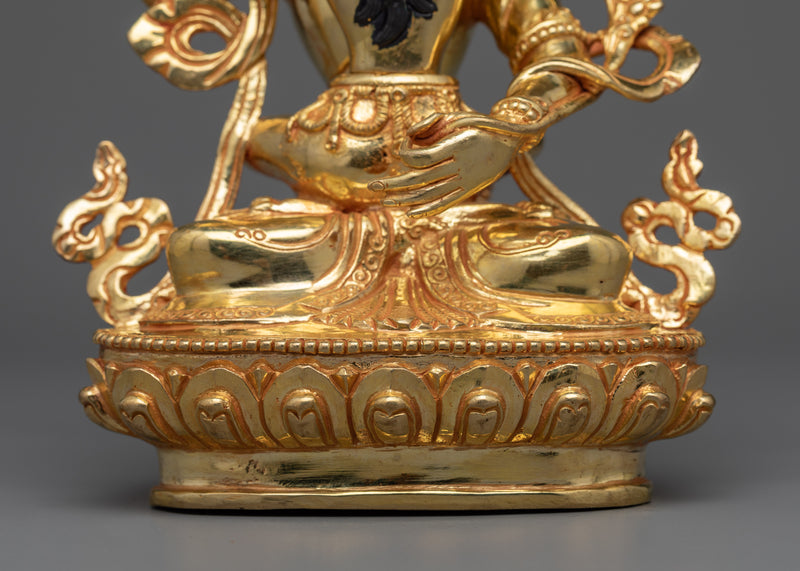 Manjushri with Consort Statue | Wisdom and Clarity Embodied