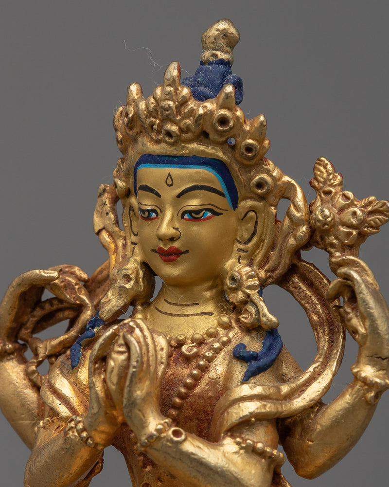 Mini Chenrezig Statue | A Glimpse of Universal Compassion