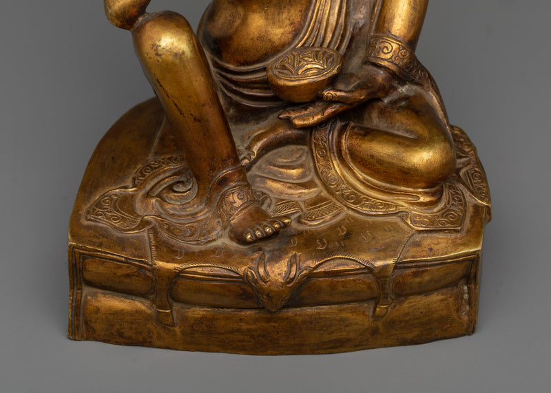 Milarepa Sculpture | The Golden Harmonizer of Wisdom and Compassion