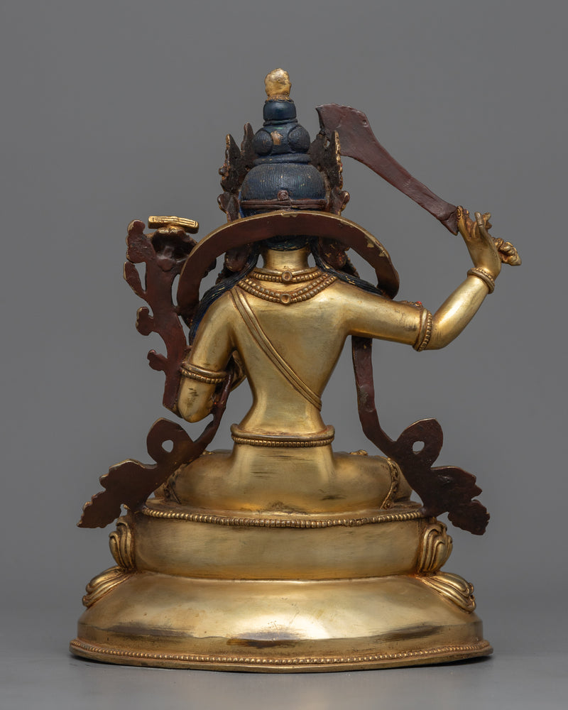 9.4" Manjushri Statue | Bodhisattva Wisdom Deity