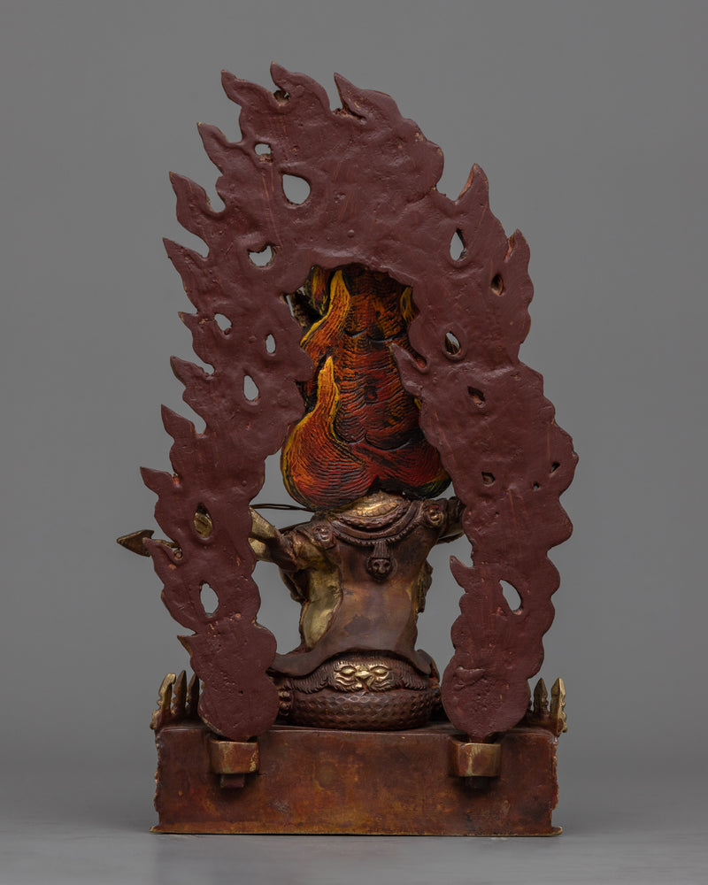 The Triad: Ekajati, Rahula, and Dorje Legpa Unveiled | Himalayan Buddhist Artwork