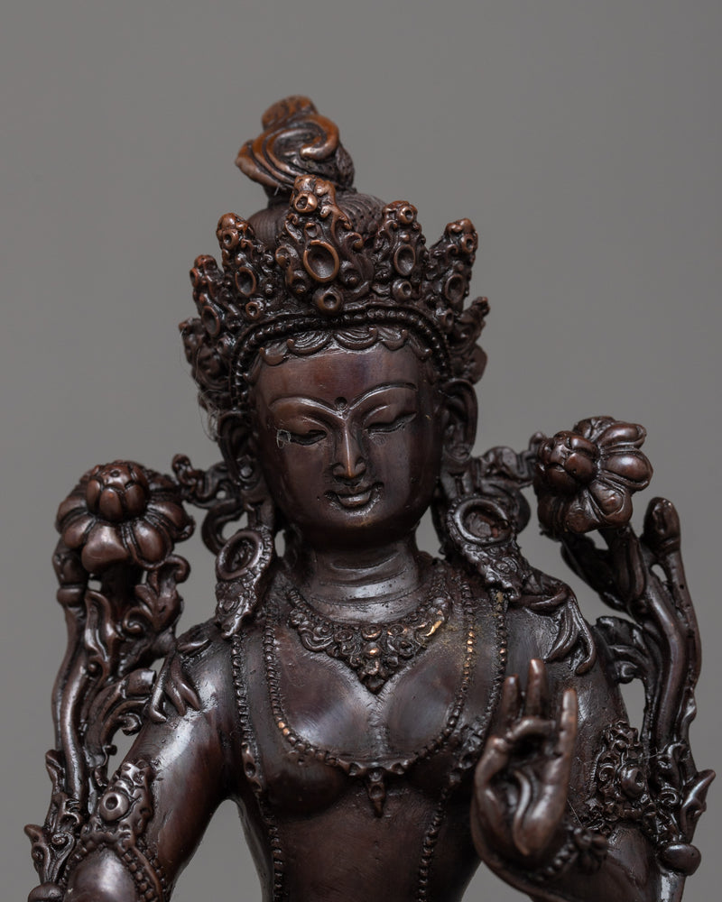 mini-green-tara statuette