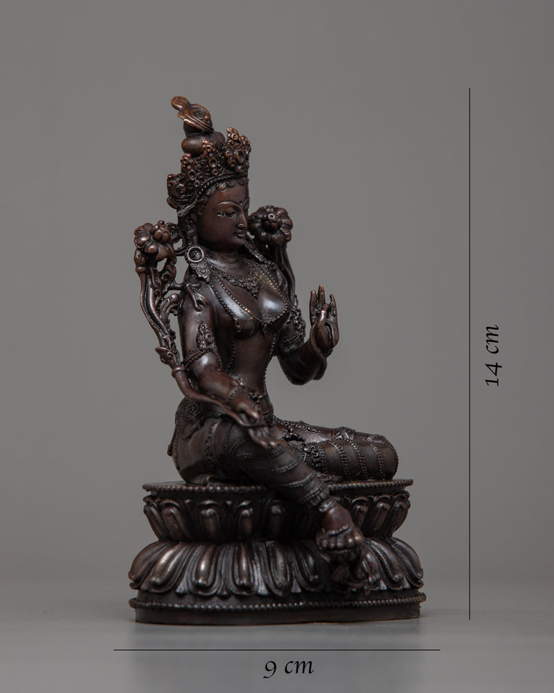 mini-green-tara statuette