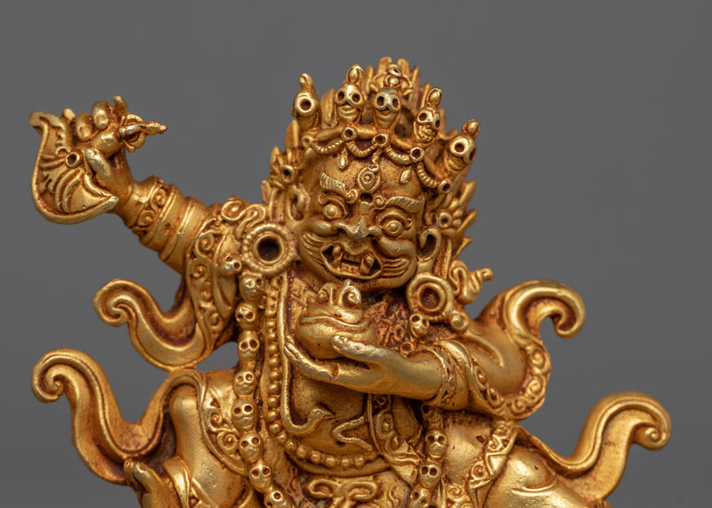 Miniature Mahakala Bernagchen | A Symbol of Power and Fierceness