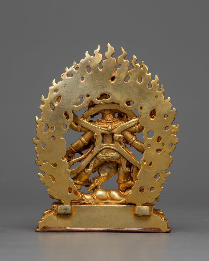 Miniature Six-Armed Mahakala | A Radiant Guardian of Enlightenment