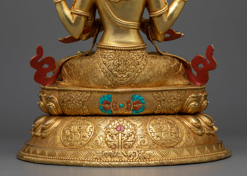 16.5 Inches Chenrezig Statue | Bodhisattva Buddha of Compassion