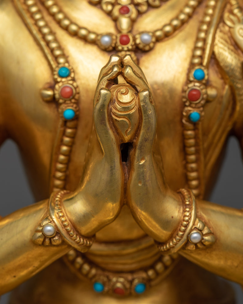 16.5 Inches Chenrezig Statue | Bodhisattva Buddha of Compassion