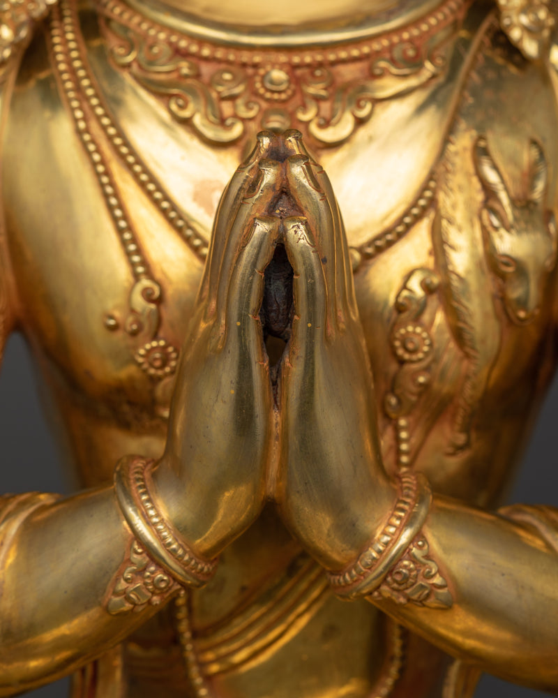 Chenrezig Large Statue | 25.9 Inches Sculpture of Compassionate Being