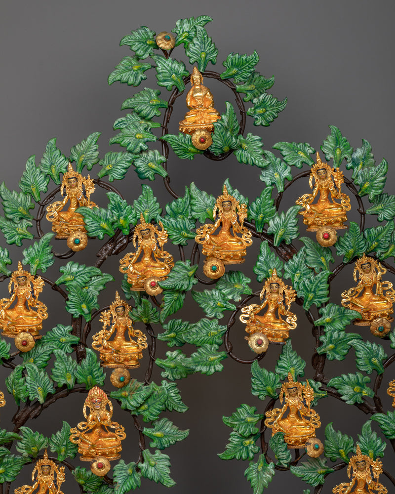 21 Tara Goddess Tree Sculpture | Unravel Spiritual Blossomin