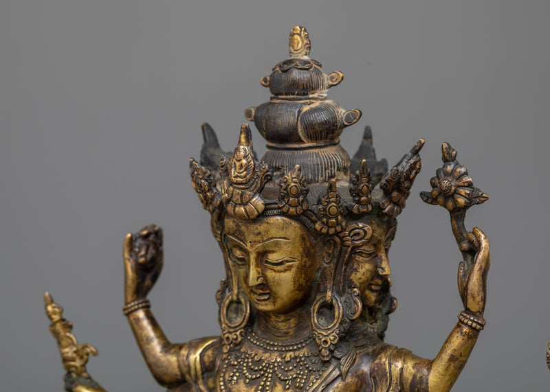 Discover the Multifaceted Enlightenment with Maha Manjushri | Himalayan Artwork