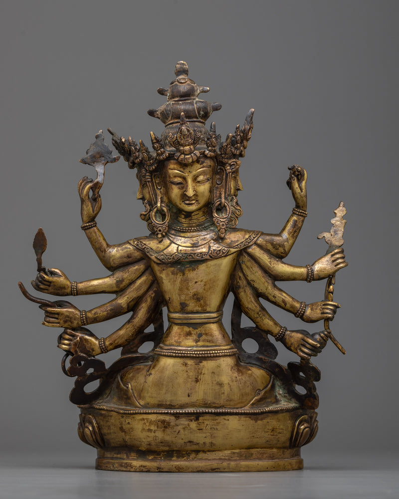 Discover the Multifaceted Enlightenment with Maha Manjushri | Himalayan Artwork