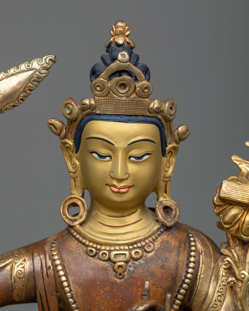 manjushri-with-consort-statue