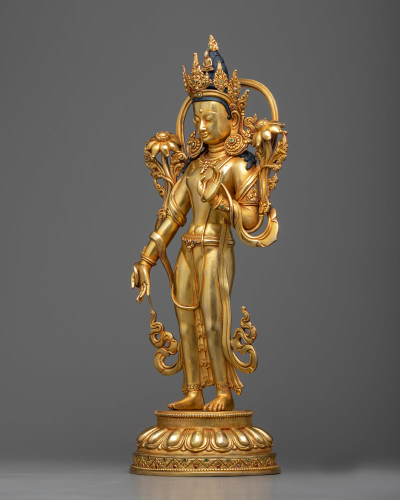 Standing Chenrezig 44cm Statue | Compassionate Deity of Buddhism