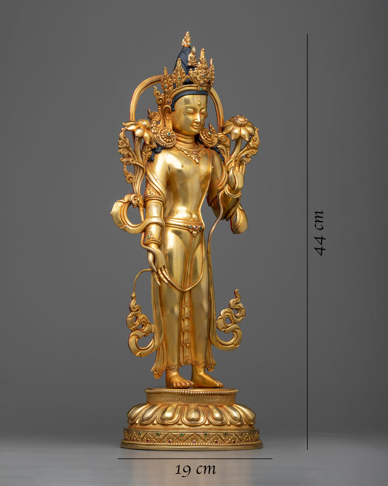 Standing Chenrezig 44cm Statue