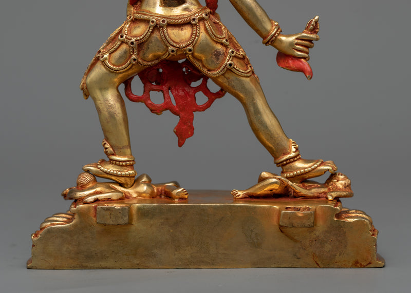 Dakini Vajrayogini Gold Statue | Deity of associated with Triumph over Ignorance