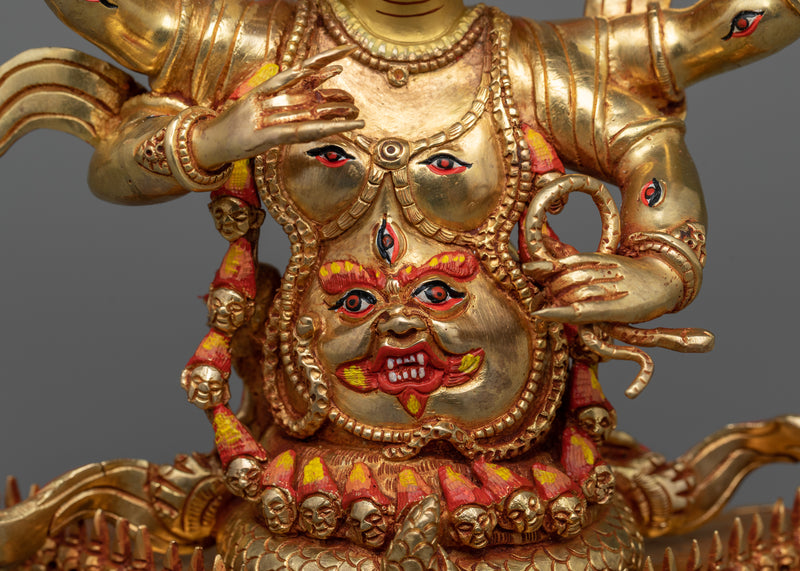 Mahakala Rahula Statue | Wrathful Deity of Buddhism