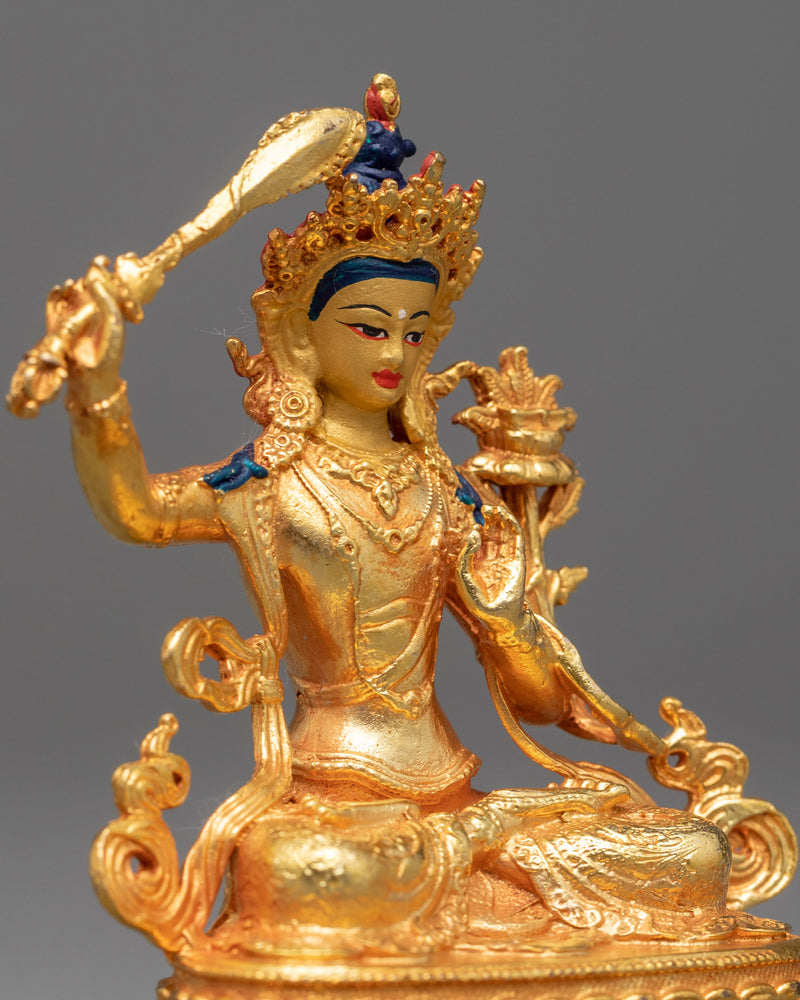 Small Manjushri Statue | Beacon of Wisdom in Miniature