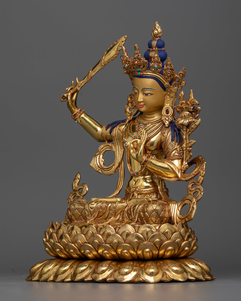 manjushri-bodhisattva-of-wisdom sculpture