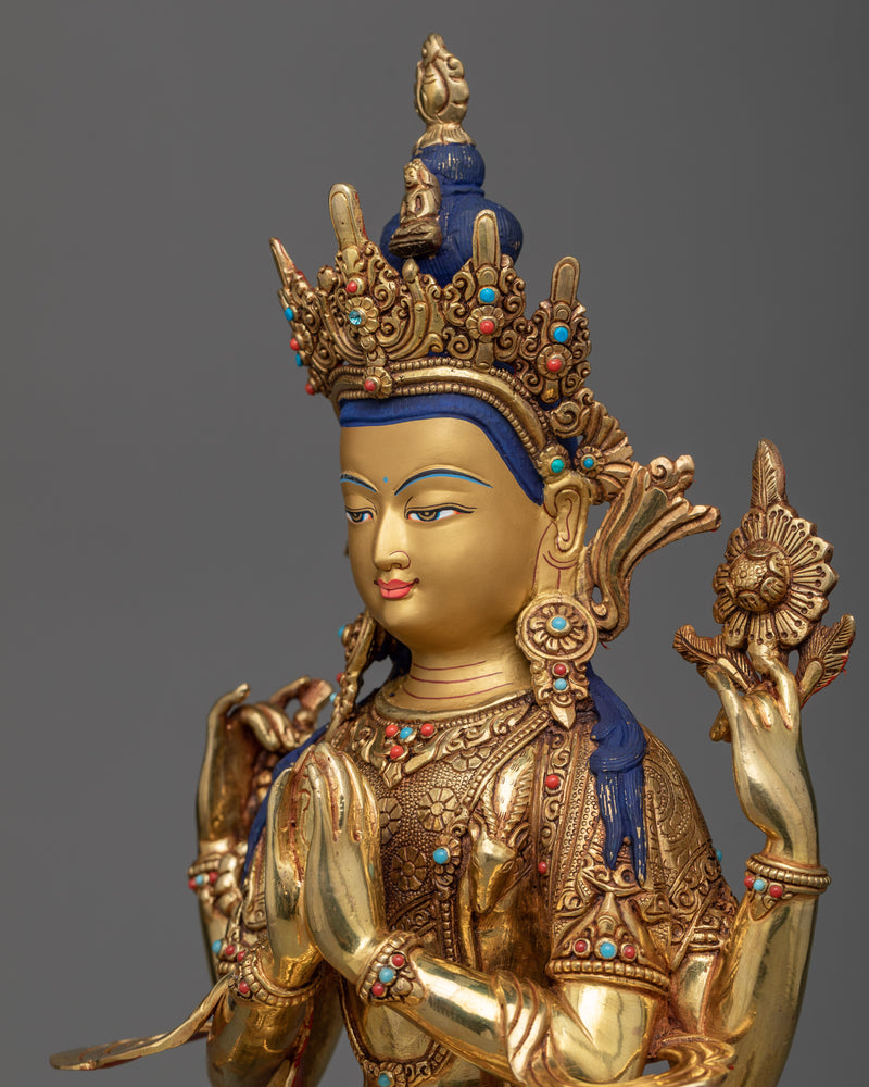 Chenrezi Sculpture | Embracing Universal Compassion