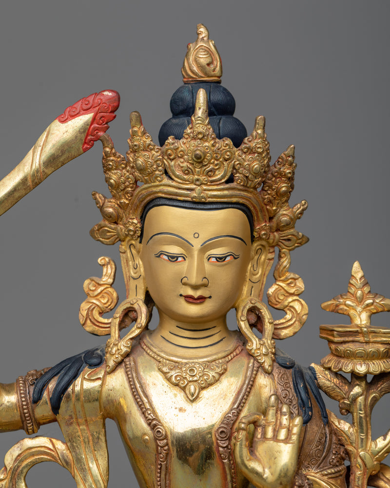 manjushri-bodhisattva-of-wisdom-sculpture