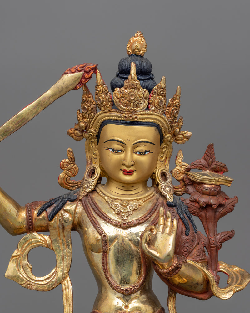 peaceful-manjushri sculpture