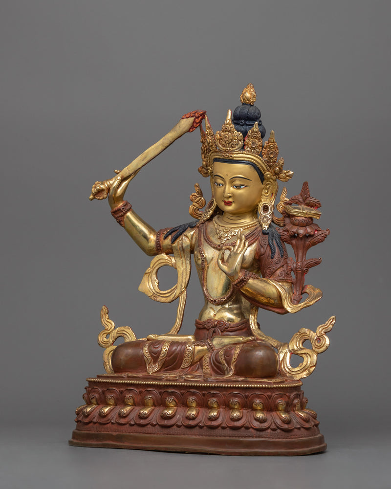 peaceful-manjushri sculpture