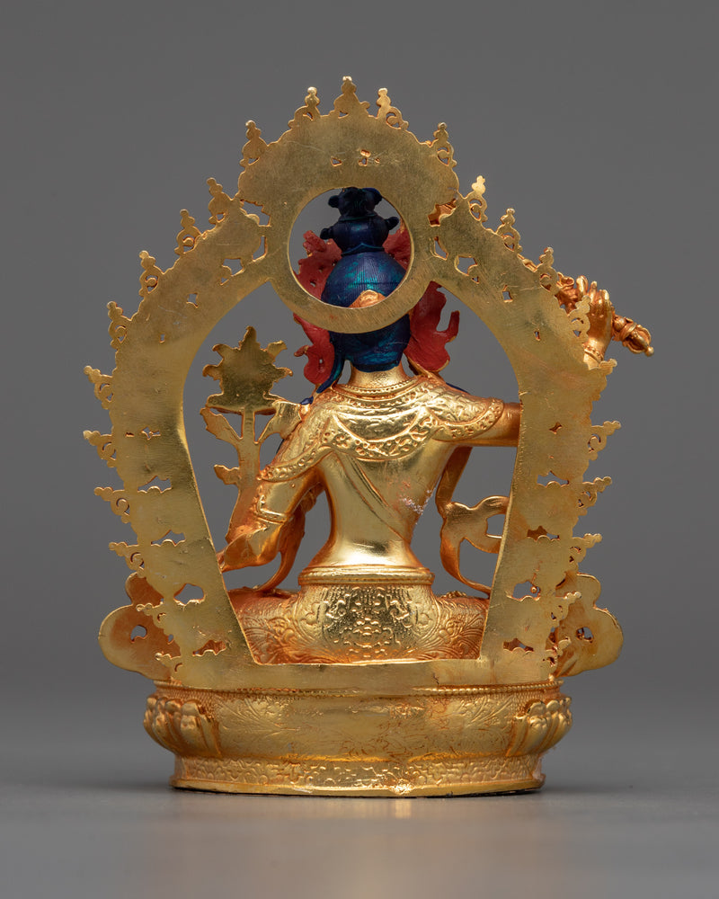 Tiny Manjushri Statue | Wisdom's Radiant Icon